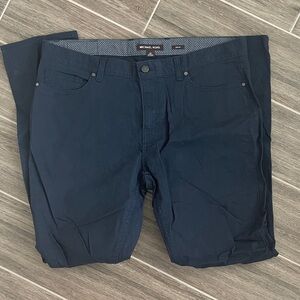 Michael Kors Dark Navy Straight-Fit Shorts